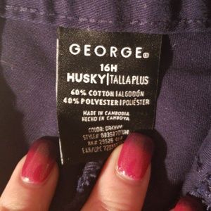 2 pr. George brand boys uniform shorts 16 Husky